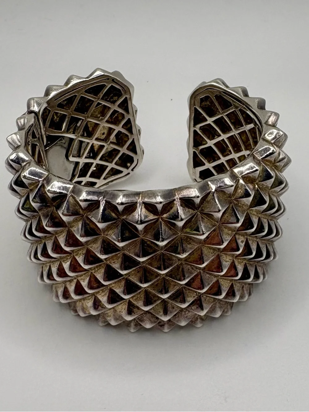 Stephen Webster Superstud Wide Solid 925 Sterling Silver Black Rhodium Cuff 127g